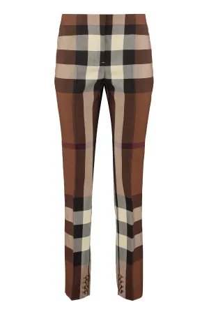 Burberry Check Tailored Trousers