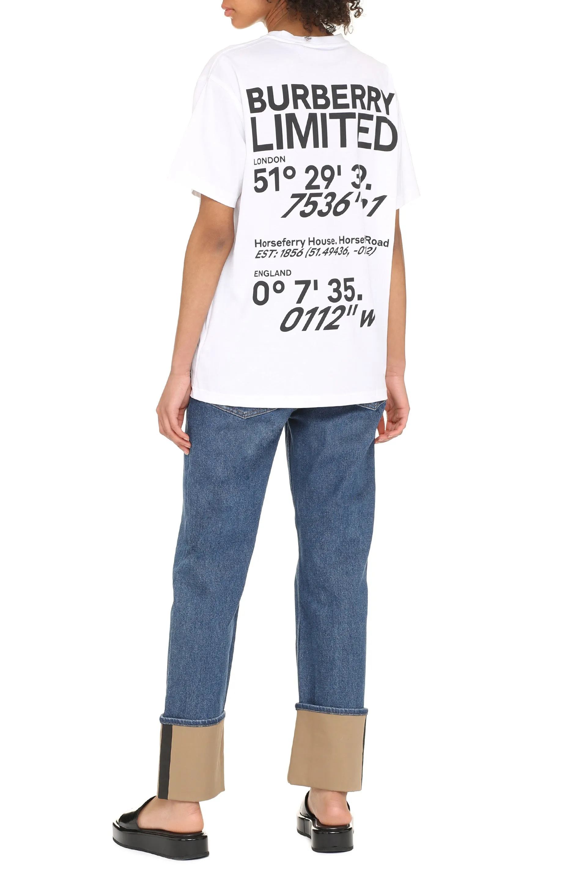 Burberry Coordinates Print Oversized T-Shirt