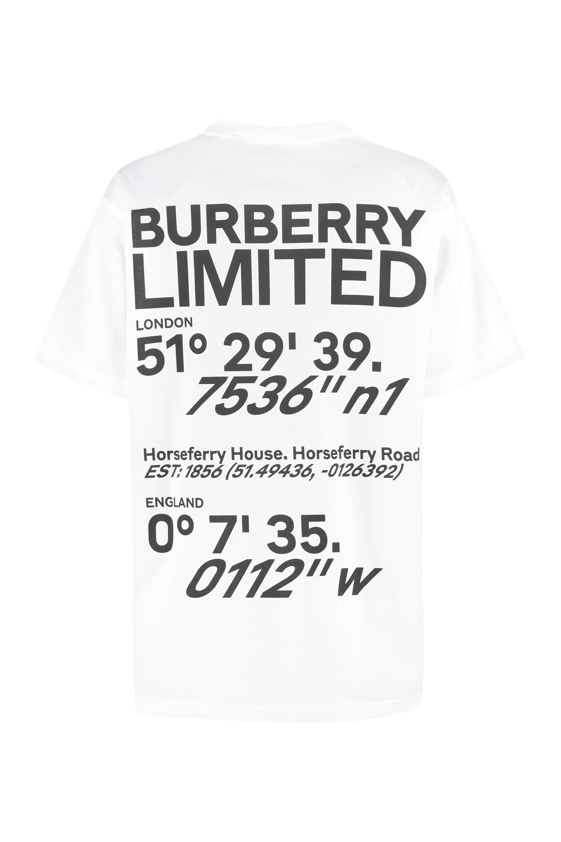 Burberry Coordinates Print Oversized T-Shirt