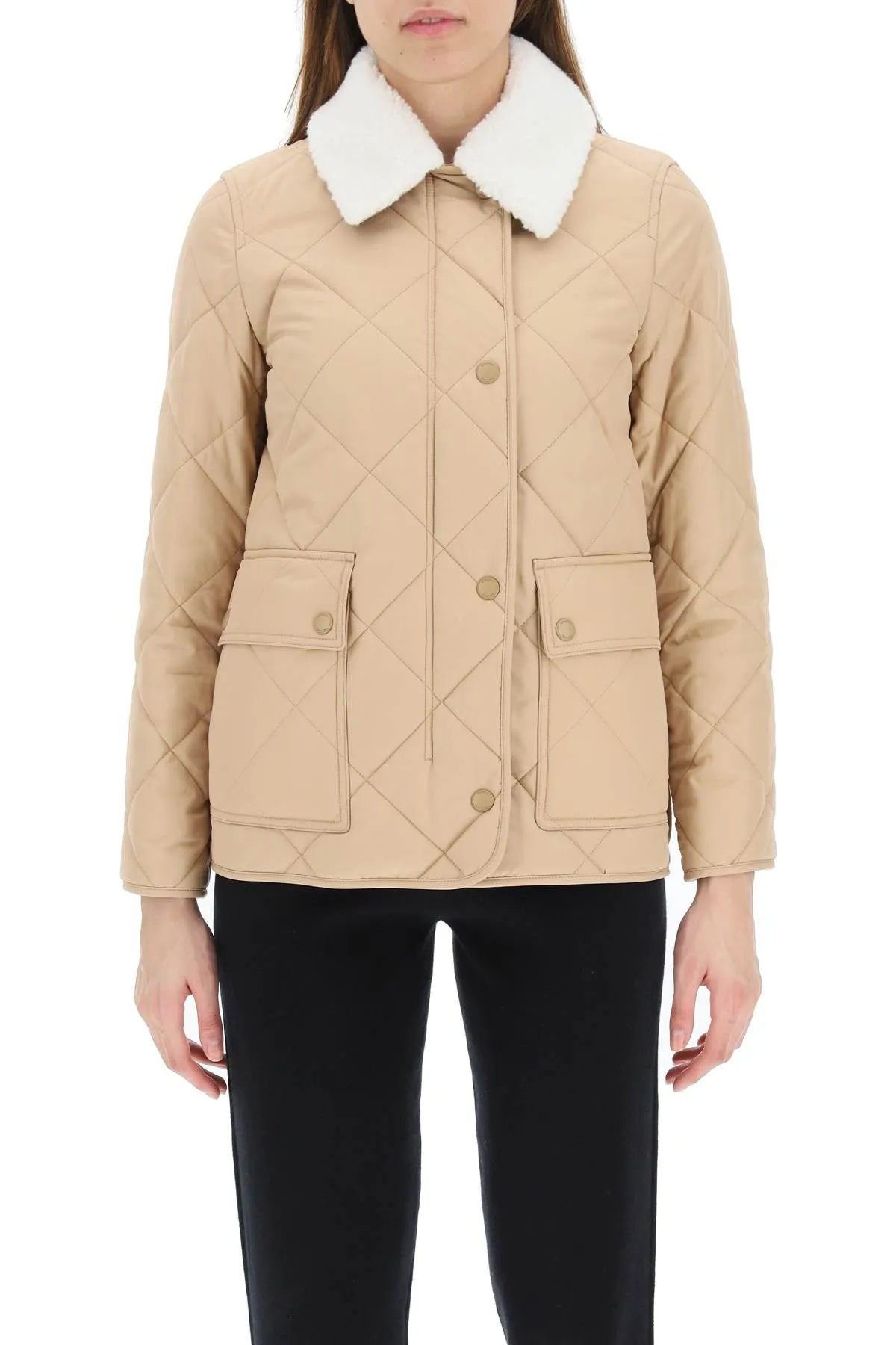 Burberry Diamond Quilted Gabardine Jacket