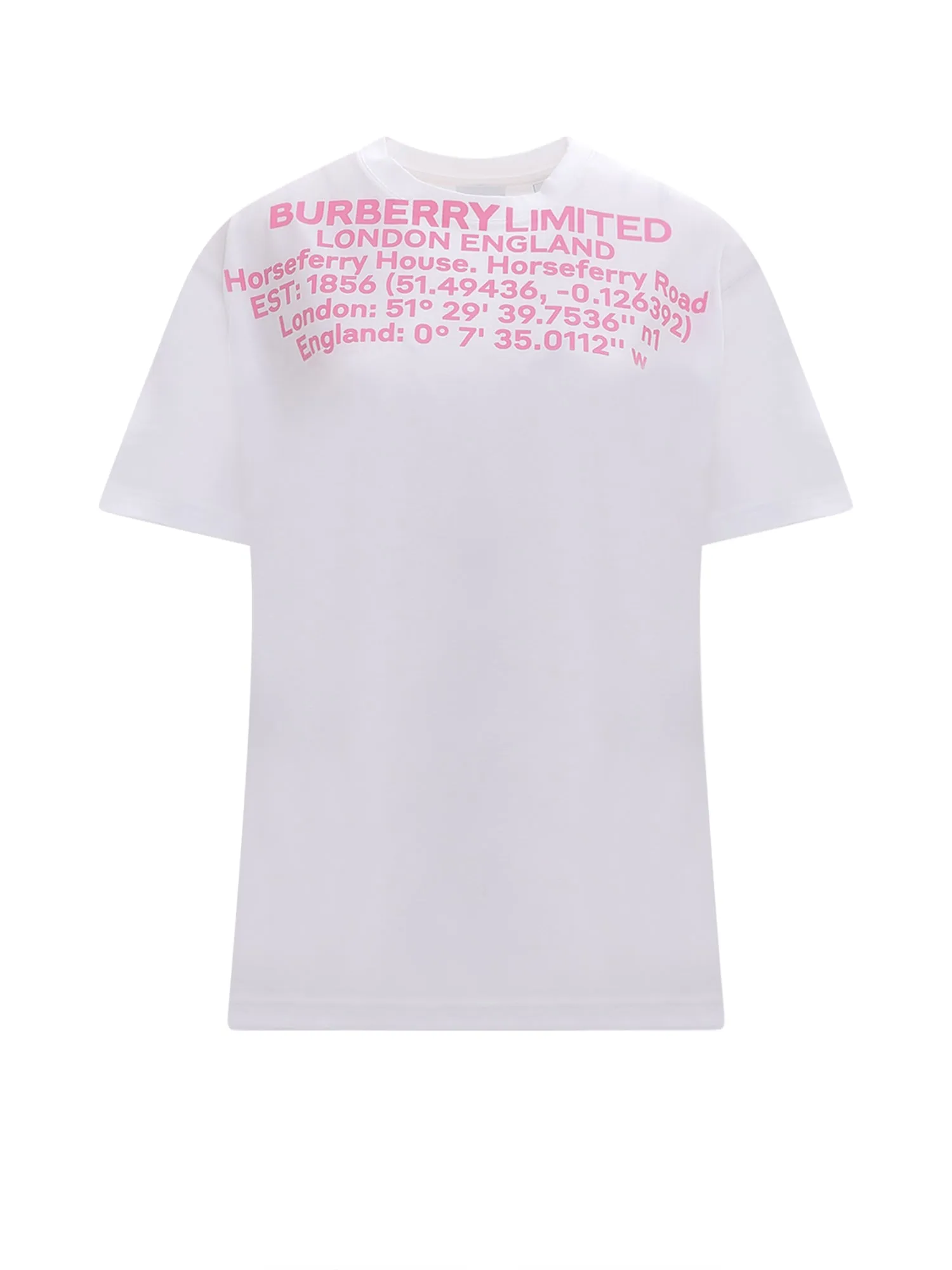 Burberry Location Printed Oversized T-Shirt