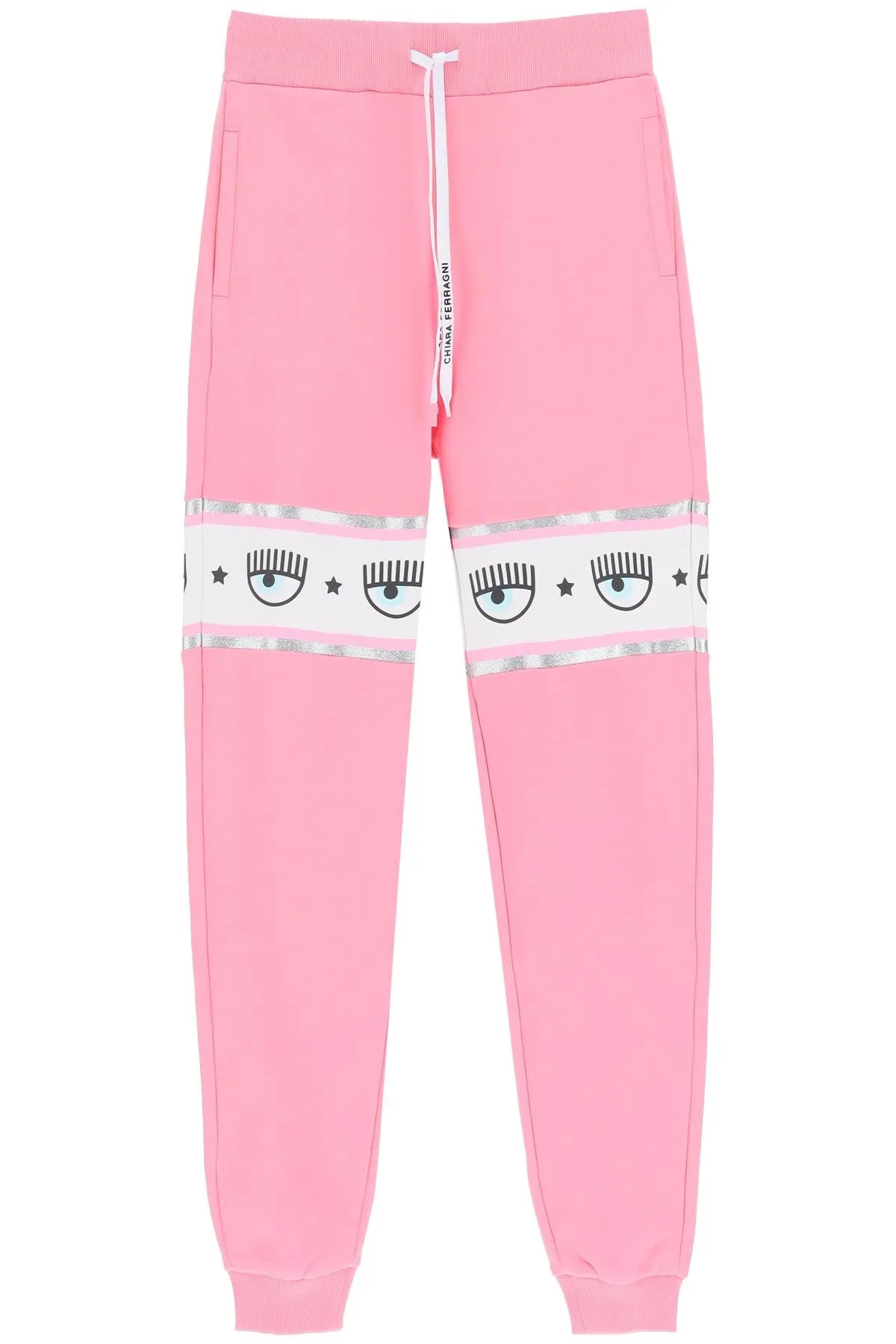 Chiara Ferragni Eyelike Panel Drawstring Track Pants
