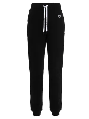Chiara Ferragni Eyelike Patch Drawstring Track Pants