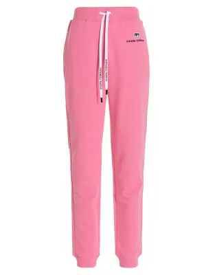Chiara Ferragni Logo Embroidered Drawstring Joggers