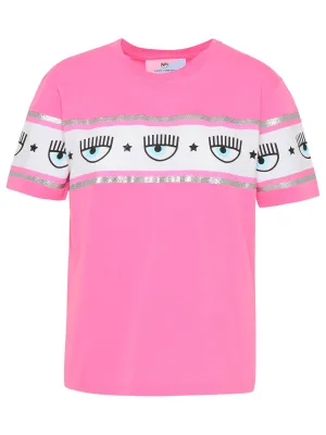 Chiara Ferragni Logo Printed Crewneck T-Shirt