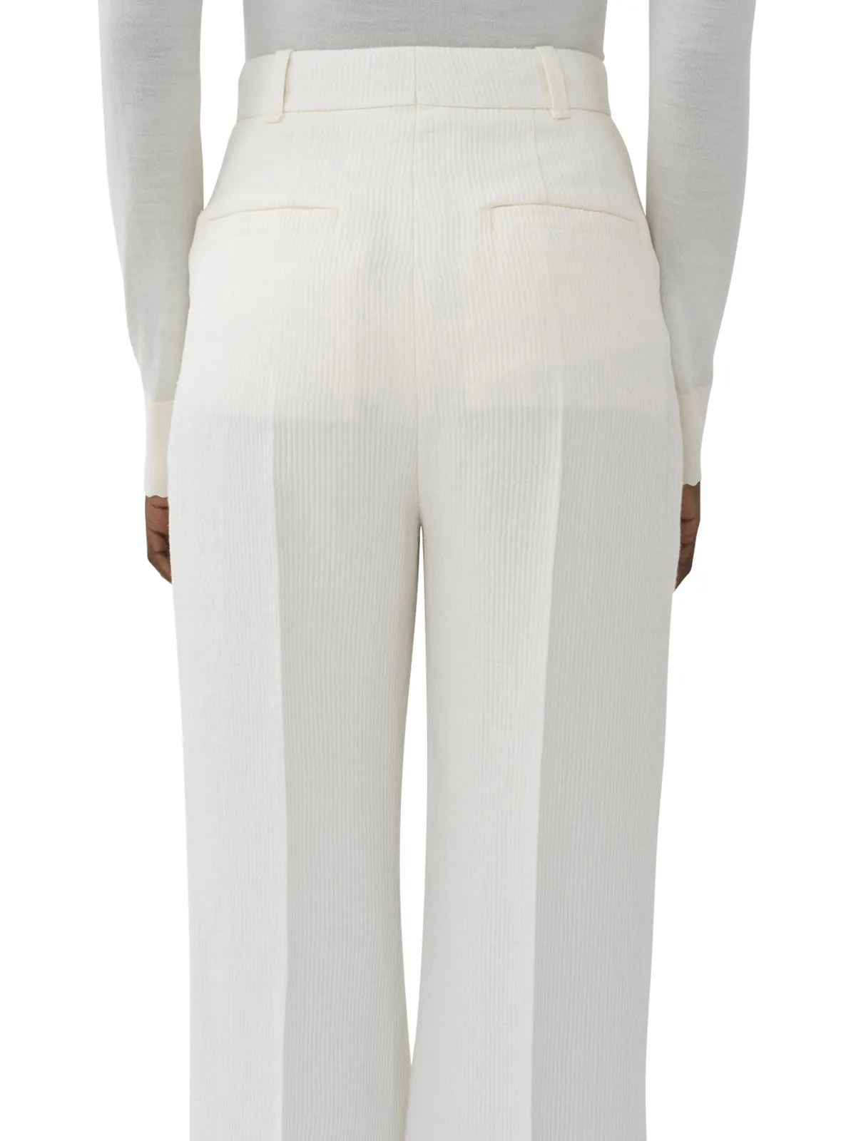Chlo High Waist Wide-Leg Corduroy Pants