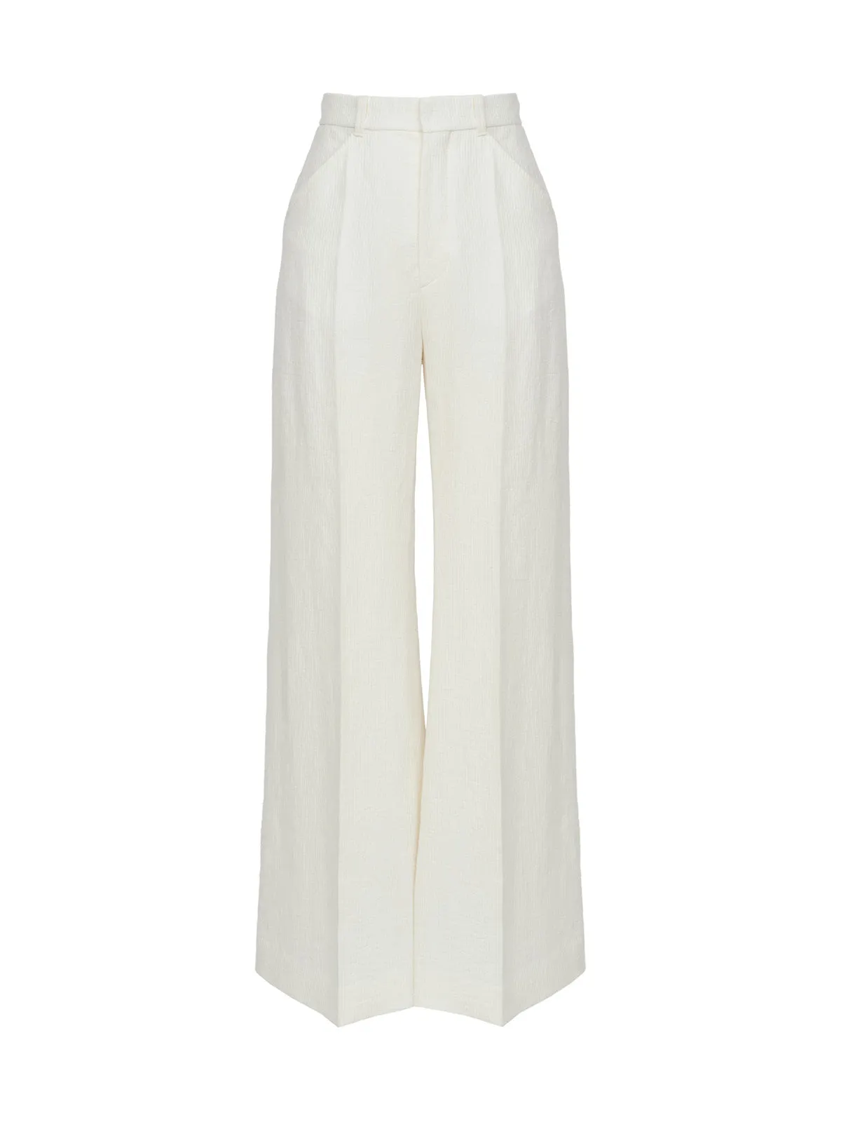 Chlo High Waist Wide-Leg Corduroy Pants