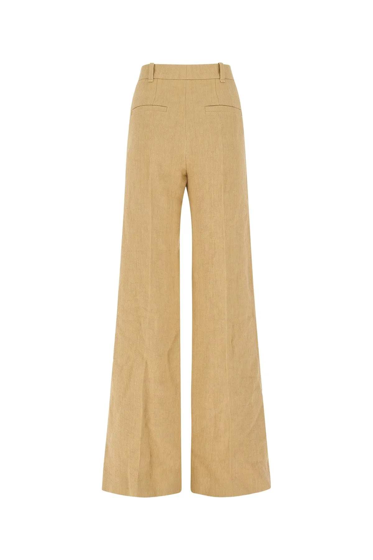 Chlo High Waist Wide-Leg Corduroy Pants