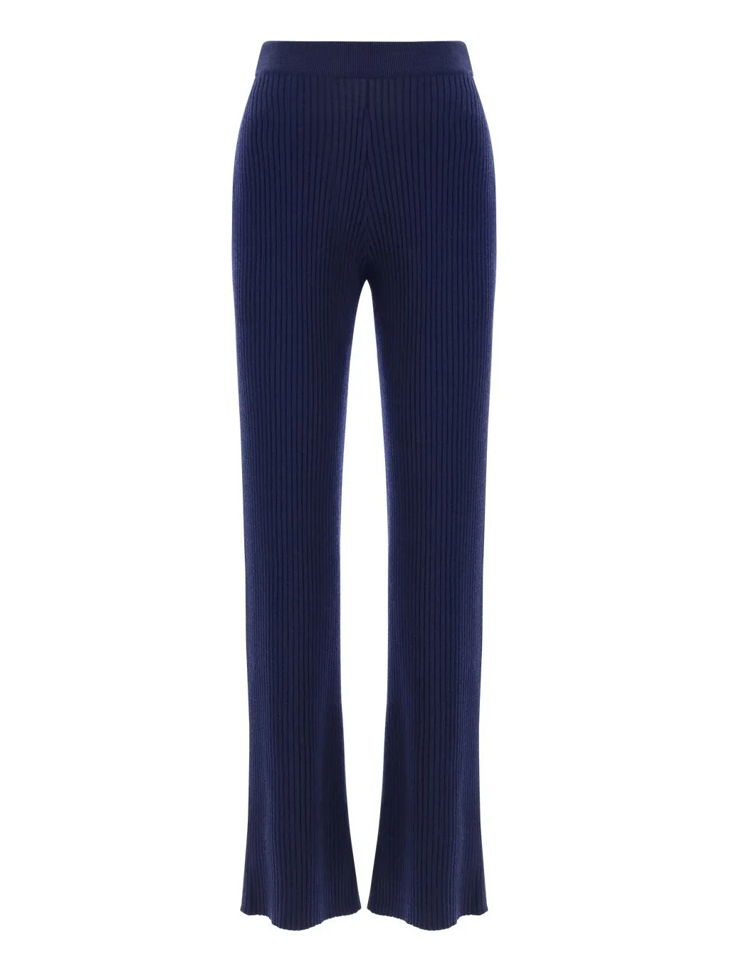 Chlo High-Waisted Ribbed Pants