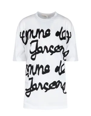 Comme des Garons Logo Printed Crewneck T-Shirt