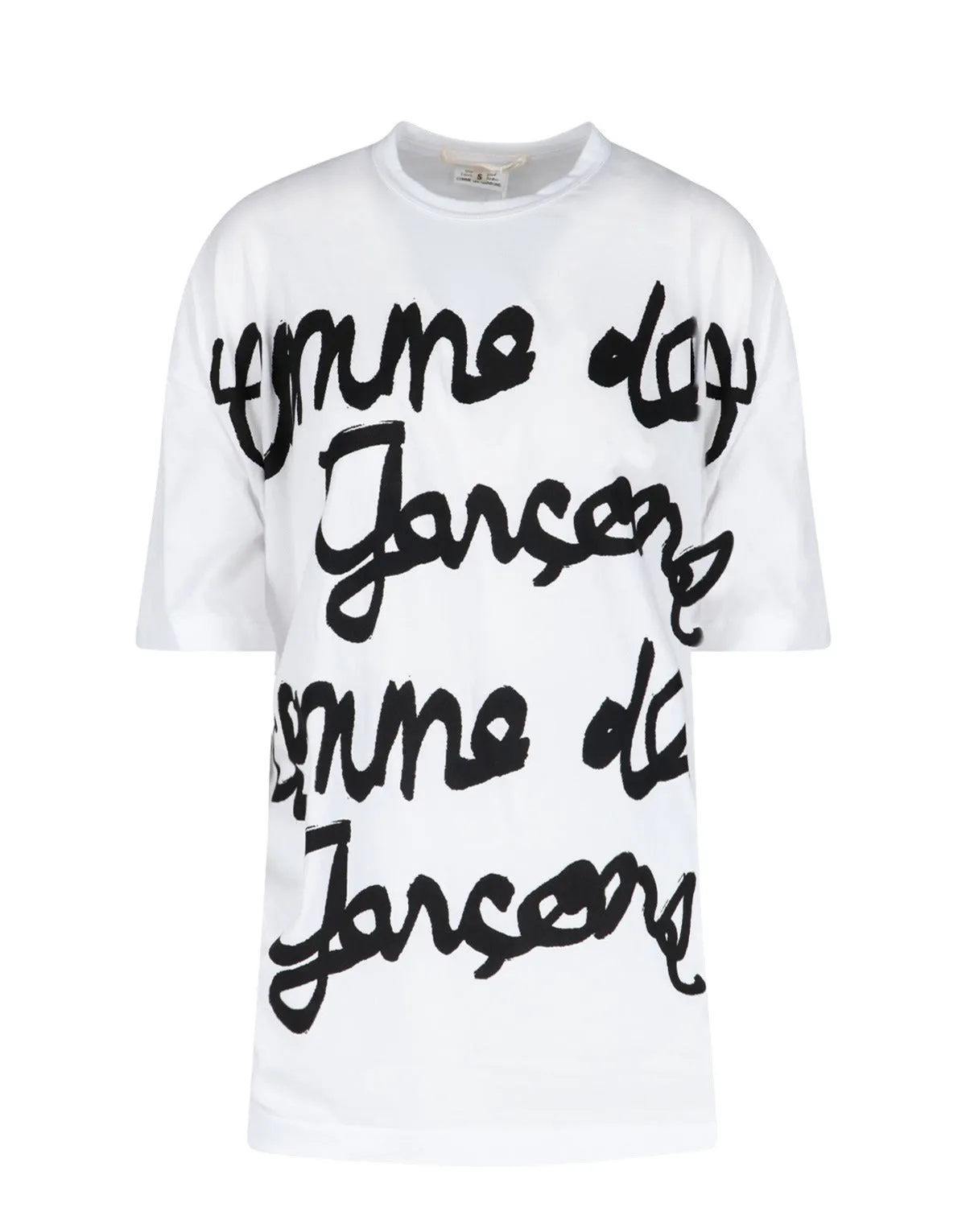 Comme des Garons Logo Printed Crewneck T-Shirt