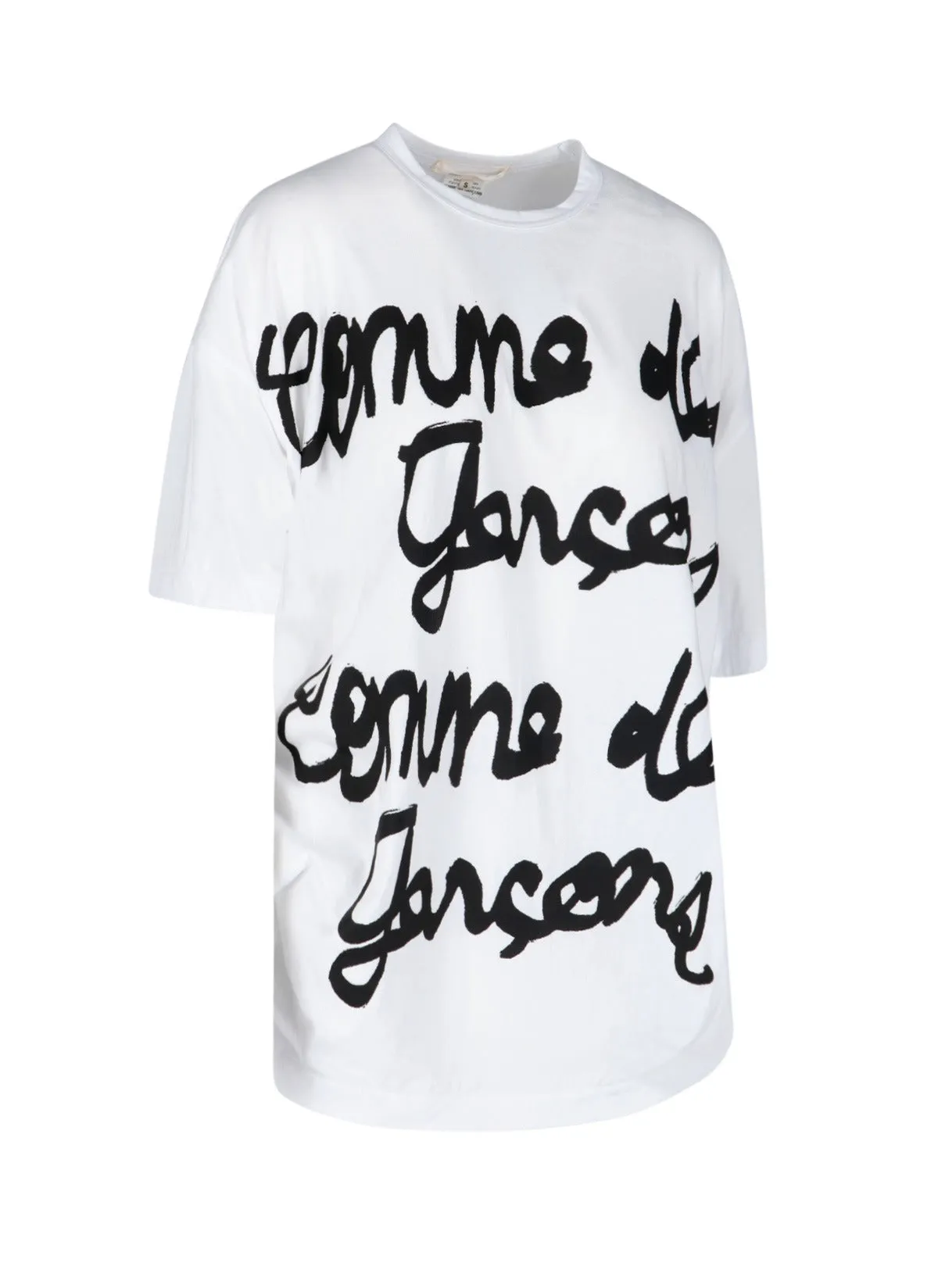 Comme des Garons Logo Printed Crewneck T-Shirt