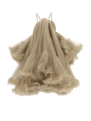 Comme Des Garons Noir Kei Ninomiya Gathered Detail Tiered Dress
