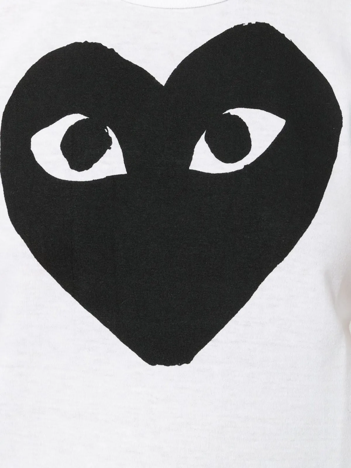 Comme des Garons Play Heart Print Crewneck T-Shirt