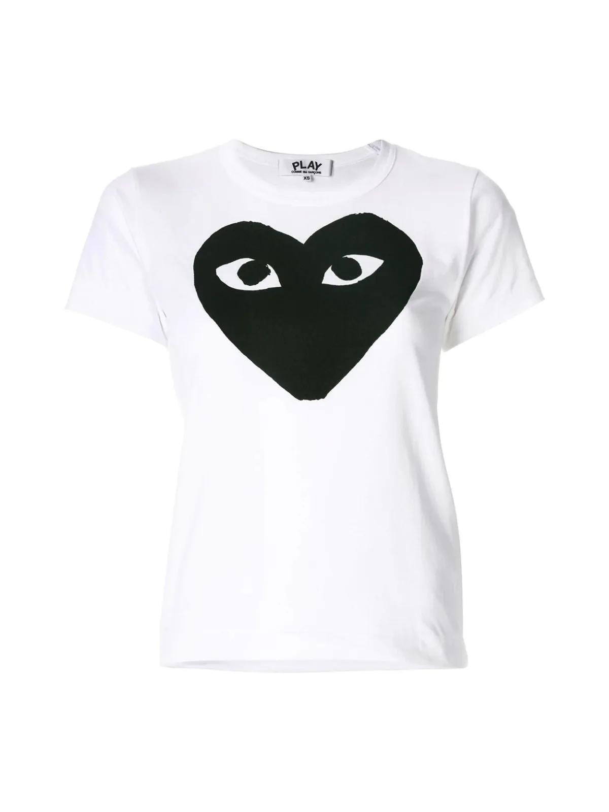 Comme des Garons Play Heart Print Crewneck T-Shirt