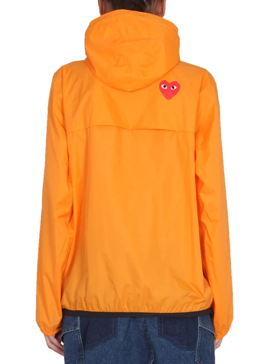 Comme des Garons Play X K-Way Half-Zipped Jacket
