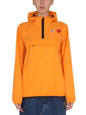 Comme des Garons Play X K-Way Half-Zipped Jacket