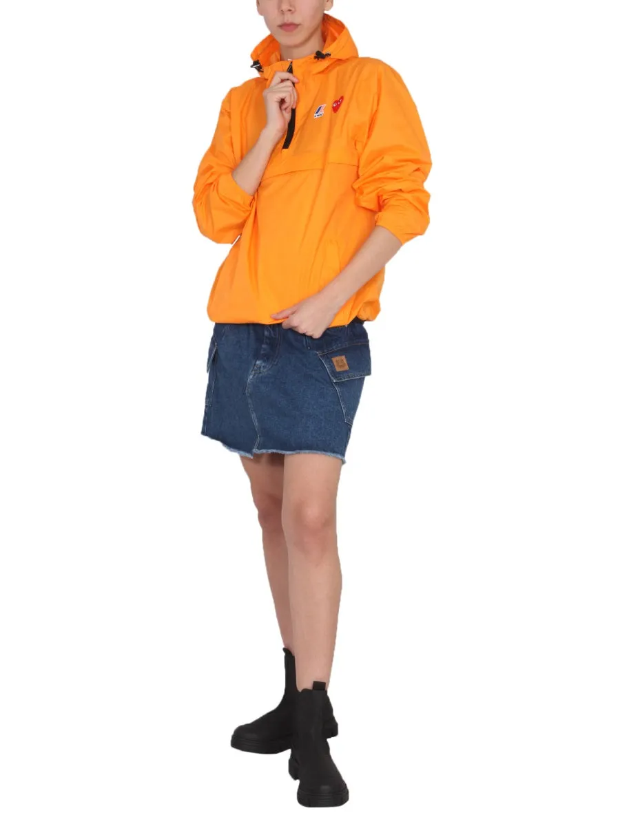 Comme des Garons Play X K-Way Half-Zipped Jacket