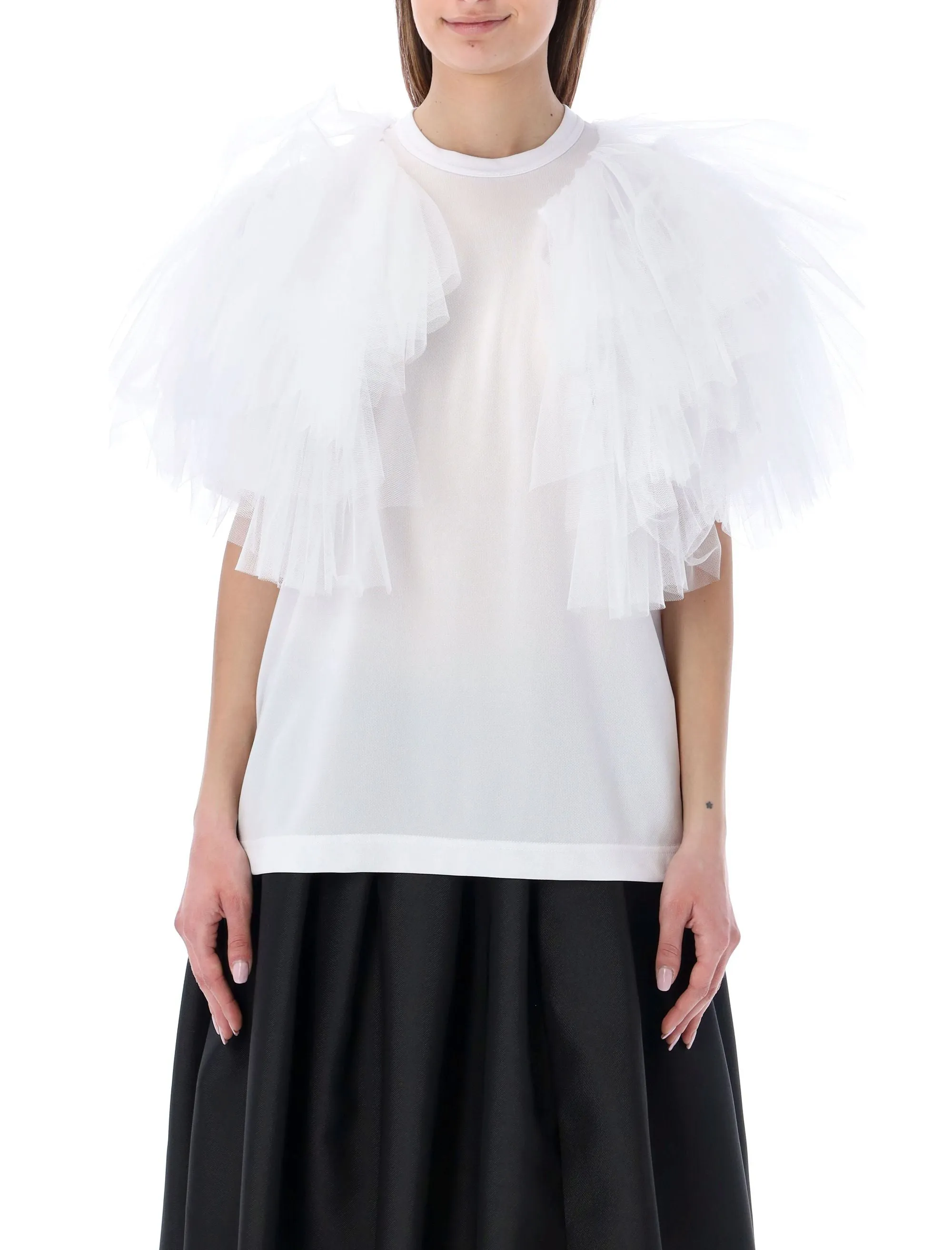 Comme des Garons Tulle Short-Sleeved T-Shirt
