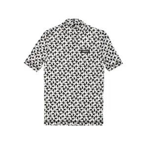 Coperni High Neck Allover Logo Printed Top