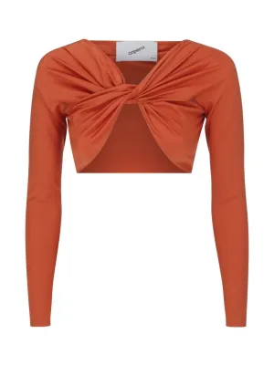 Coperni Long Sleeved Criss-Cross Top