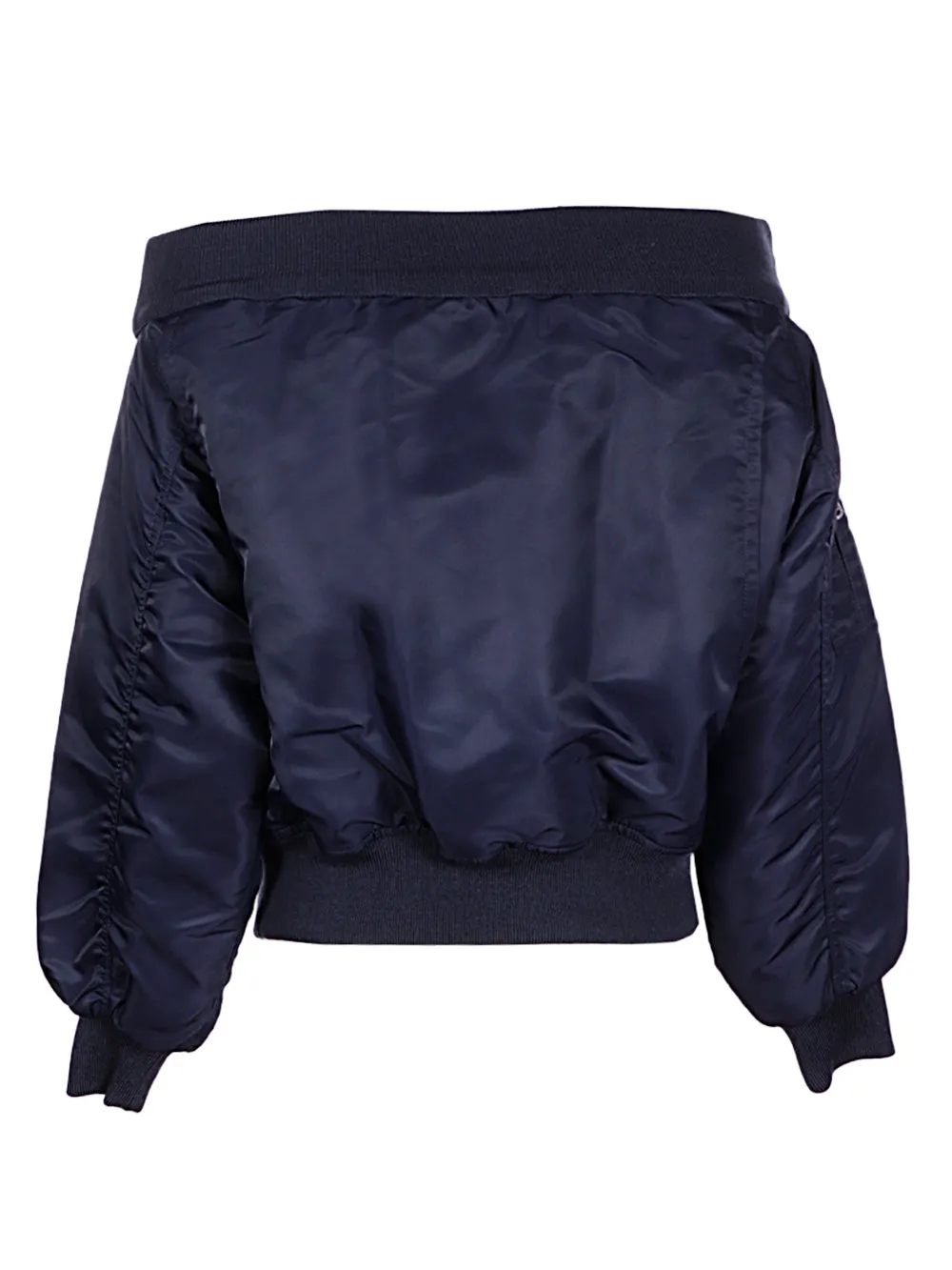 Coperni Off Shoulder Zipped Bomber Jacket