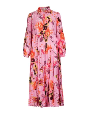 Diane Von Furstenberg Gal Floral Print Midi Dress