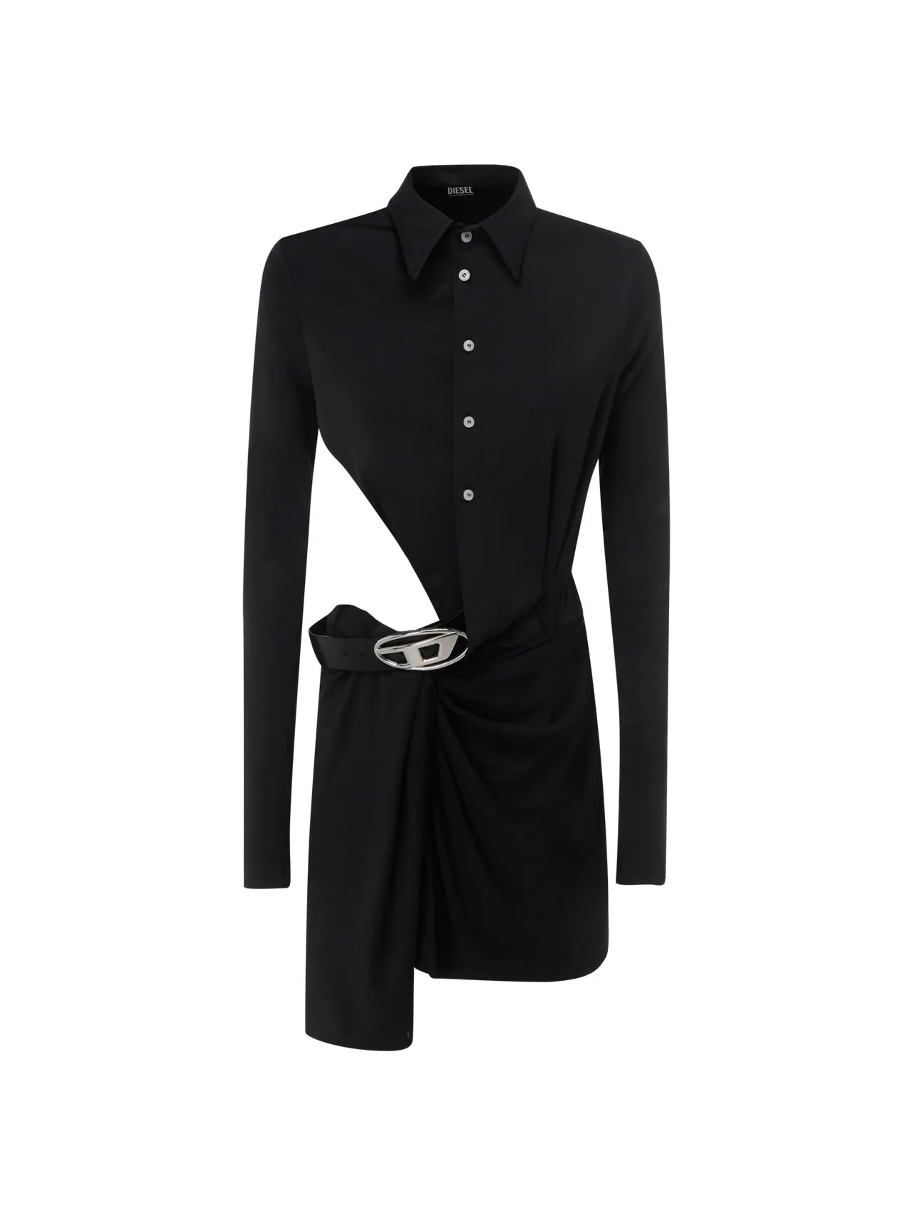 Diesel D-Elem Cut-Out Draped Mini Dress