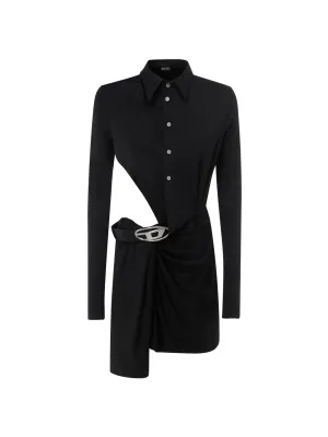 Diesel D-Elem Cut-Out Draped Mini Dress