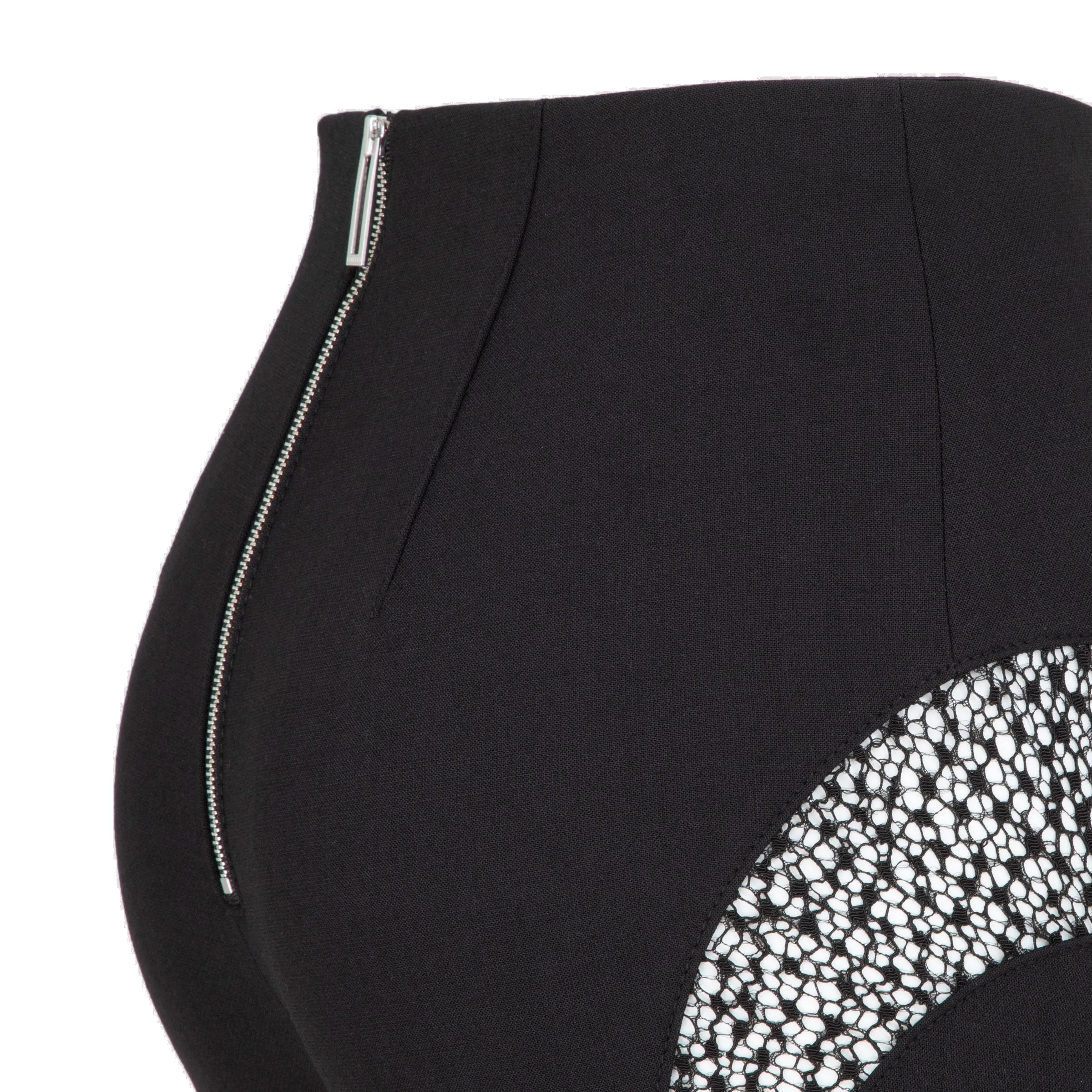Dion Lee Suspended Lace-Panelled Mid Rise Pants