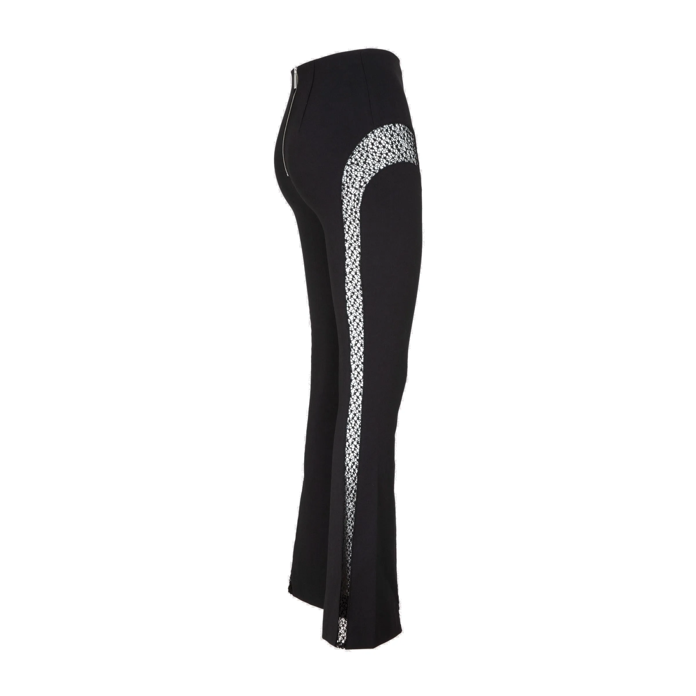Dion Lee Suspended Lace-Panelled Mid Rise Pants