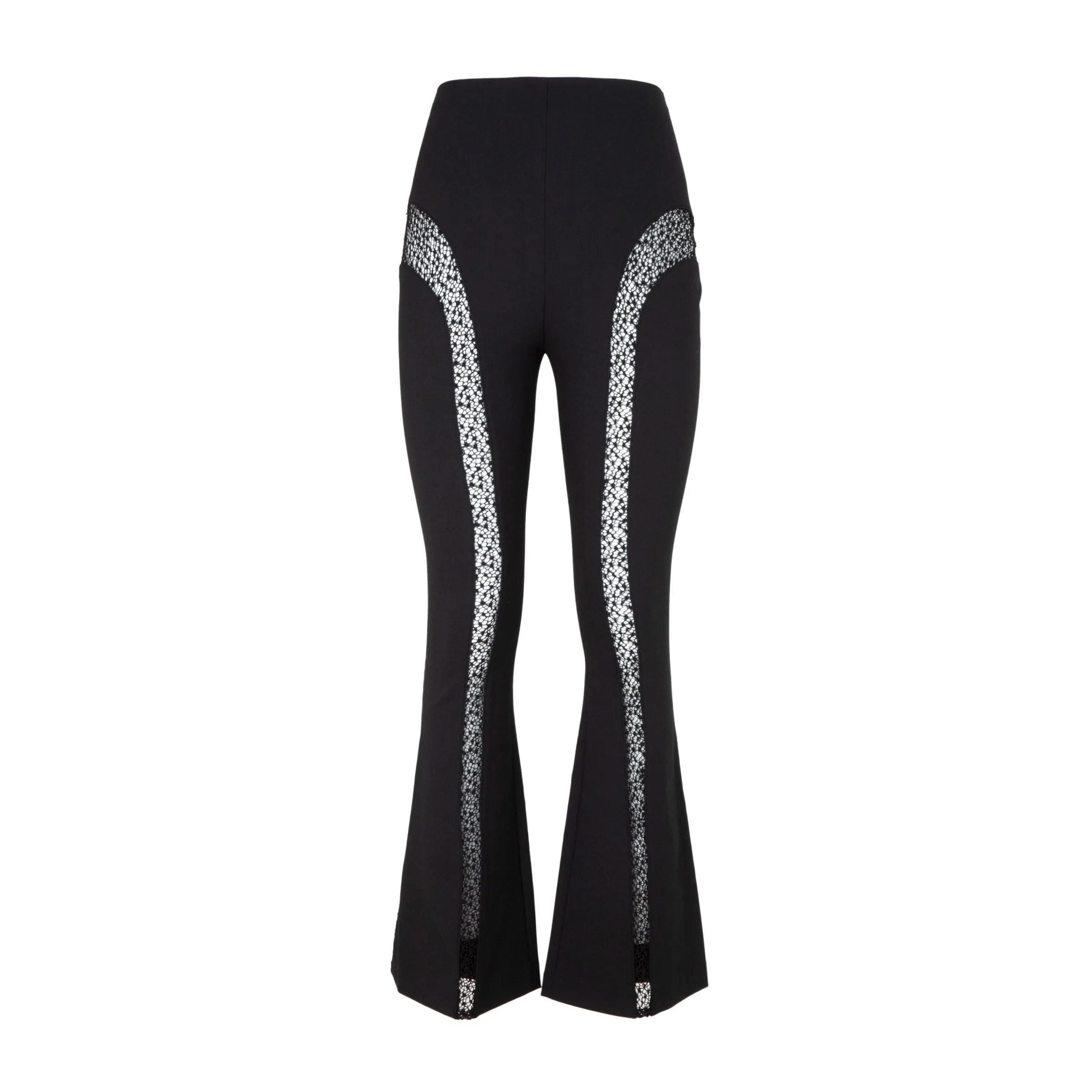 Dion Lee Suspended Lace-Panelled Mid Rise Pants