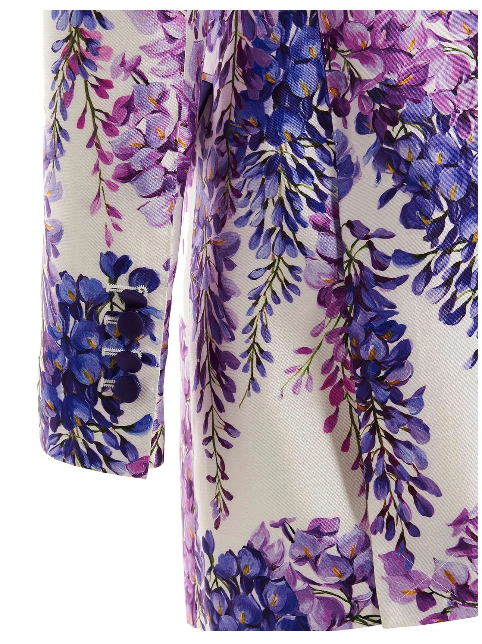 Dolce & Gabbana Allover Floral Printed Double-Breasted Jacket