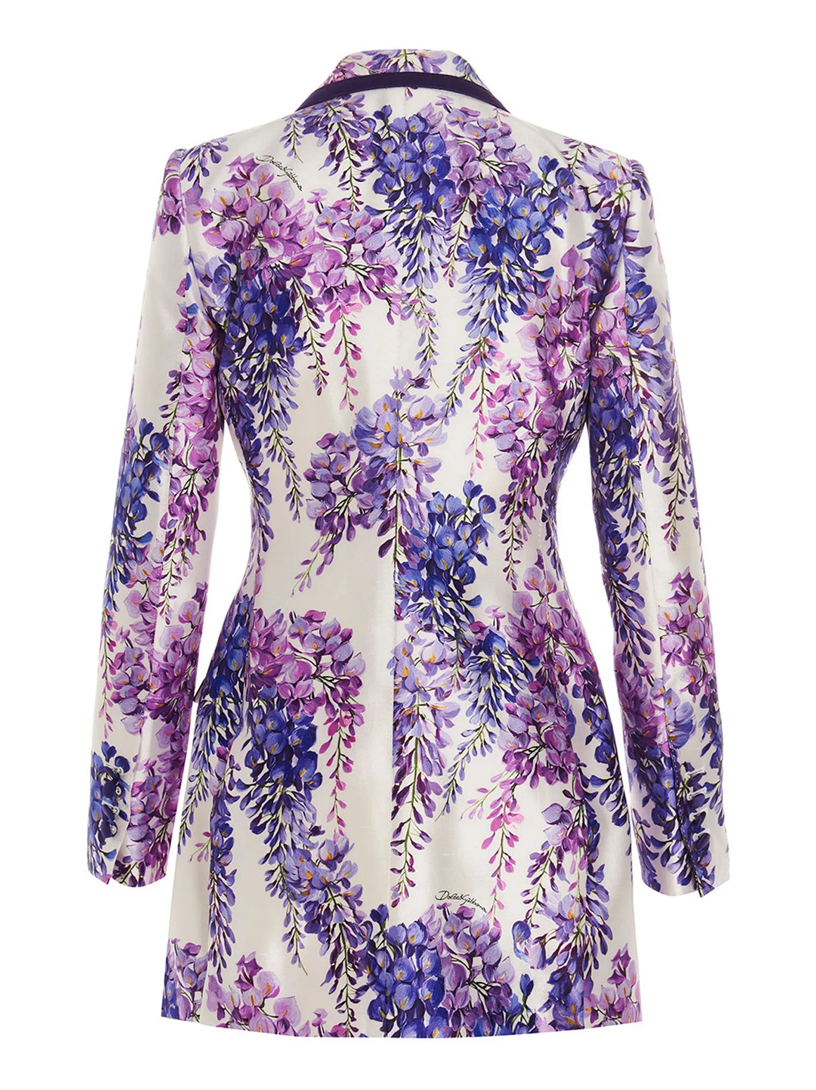Dolce & Gabbana Allover Floral Printed Double-Breasted Jacket