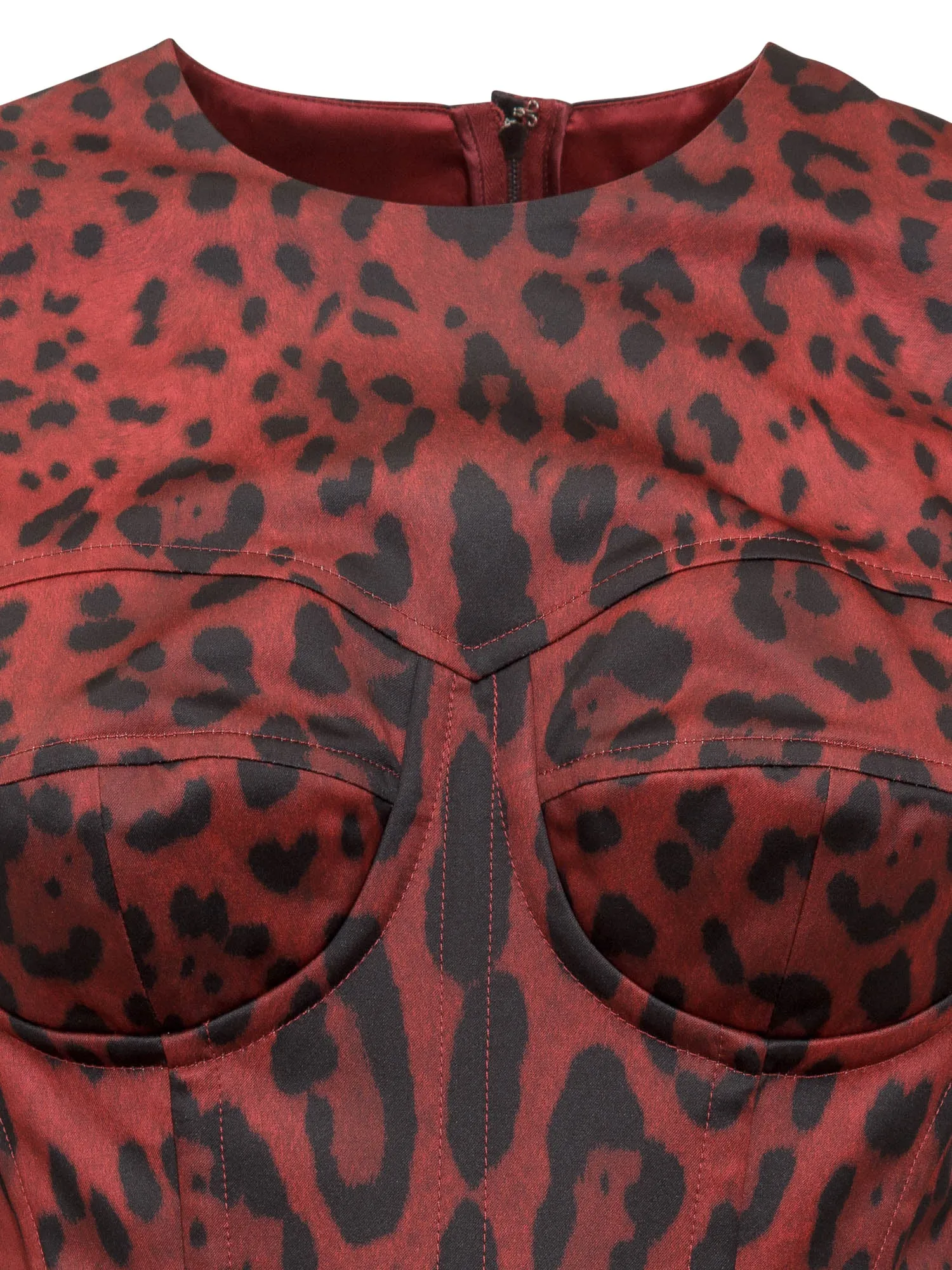 Dolce & Gabbana Animal Print Midi Dress