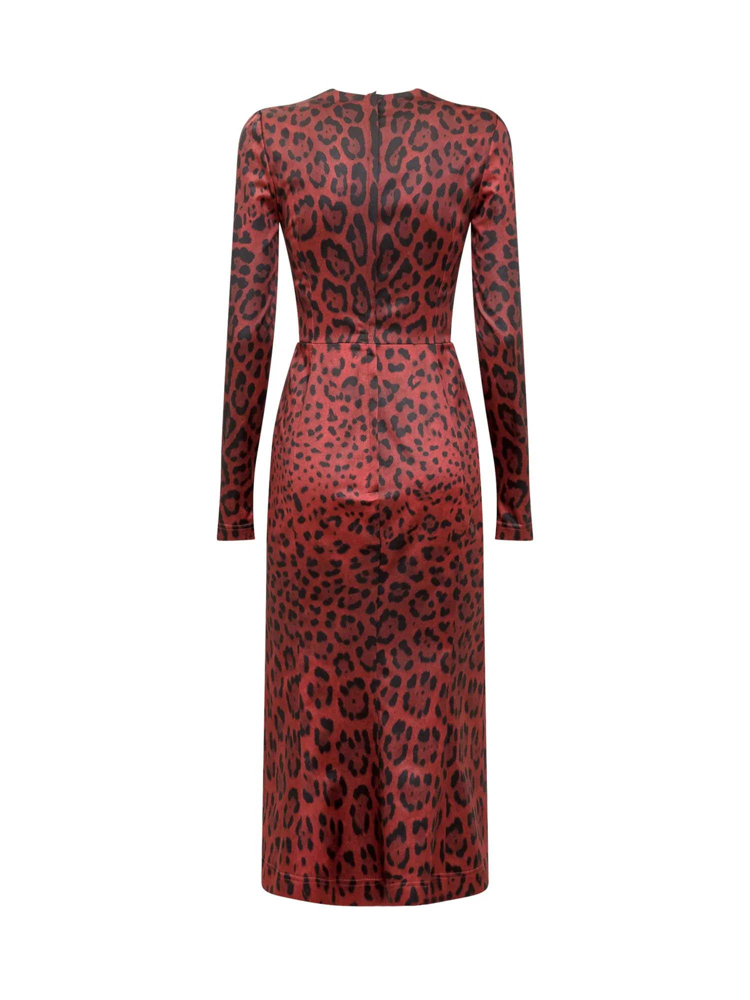 Dolce & Gabbana Animal Print Midi Dress