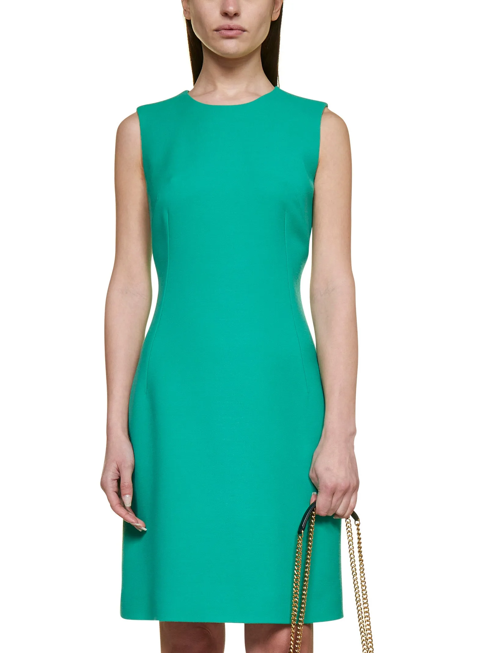 Dolce & Gabbana Crewneck Sleeveless Midi Dress