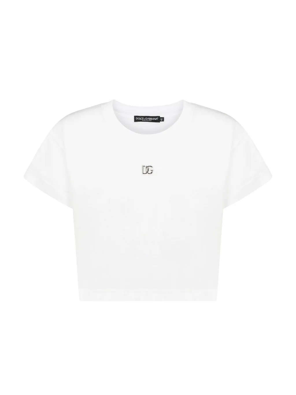 Dolce & Gabbana DG Plaque Round Neck T-Shirt