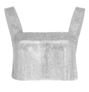 Dolce & Gabbana Embellished Mesh Top