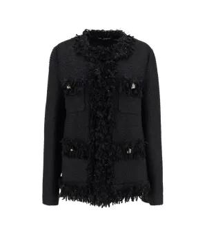 Dolce & Gabbana Frayed Long-Sleeved Jacket