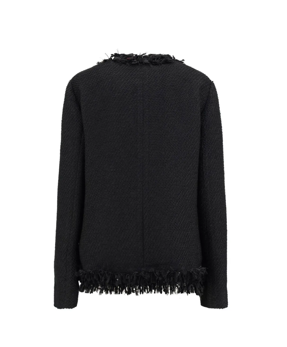 Dolce & Gabbana Frayed Long-Sleeved Jacket