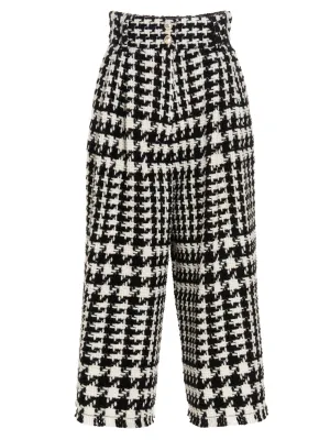 Dolce & Gabbana Houndstooth Cropped Pants