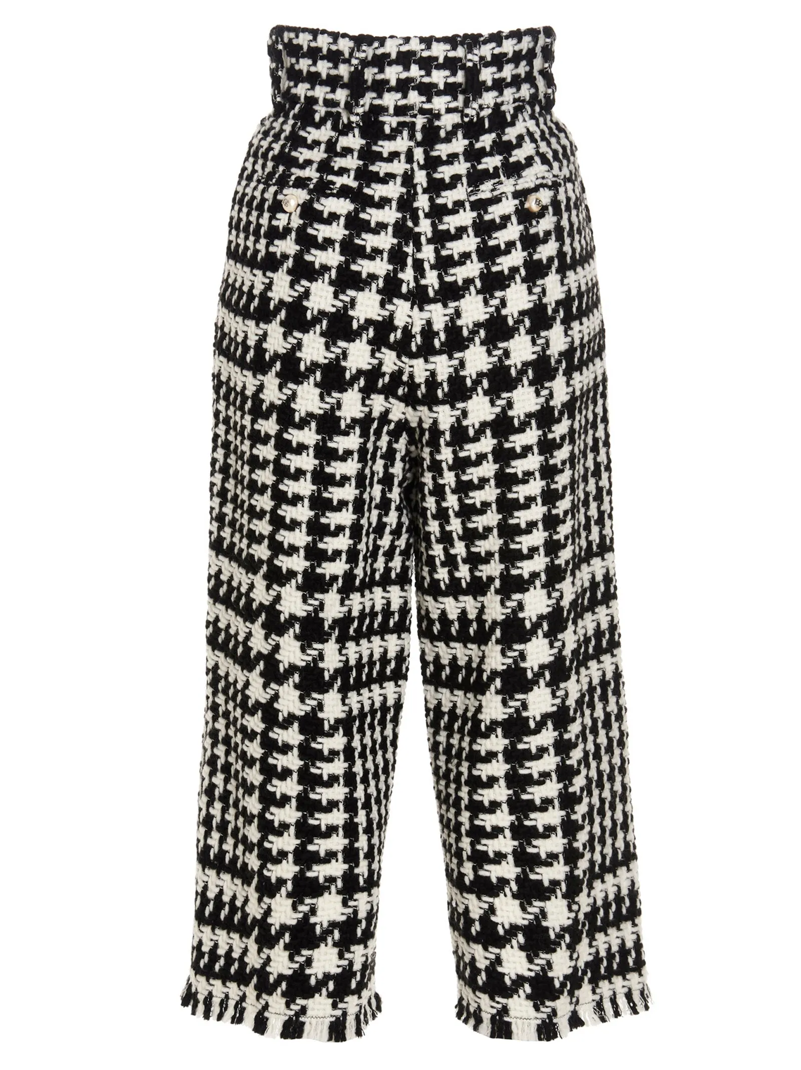 Dolce & Gabbana Houndstooth Cropped Pants