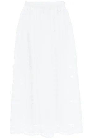 Dolce & Gabbana Lace Embroidered Maxi Skirt