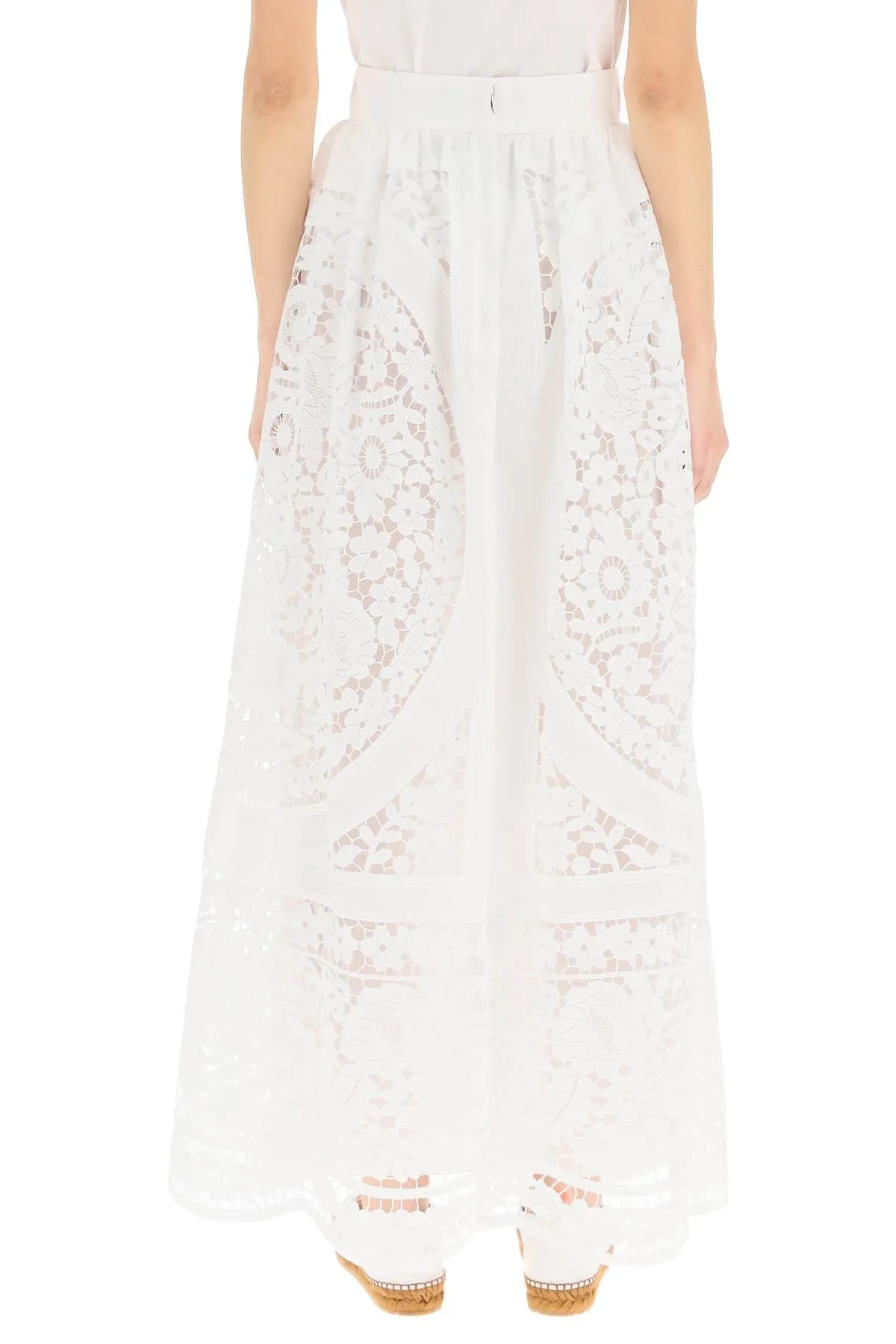 Dolce & Gabbana Lace Embroidered Maxi Skirt