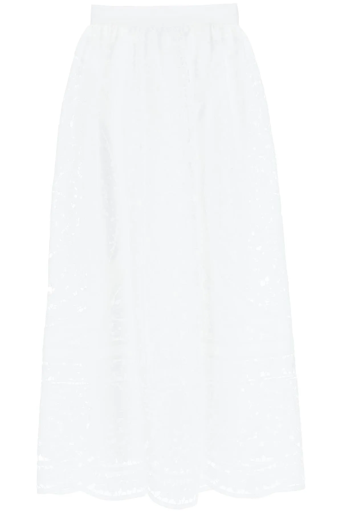 Dolce & Gabbana Lace Embroidered Maxi Skirt