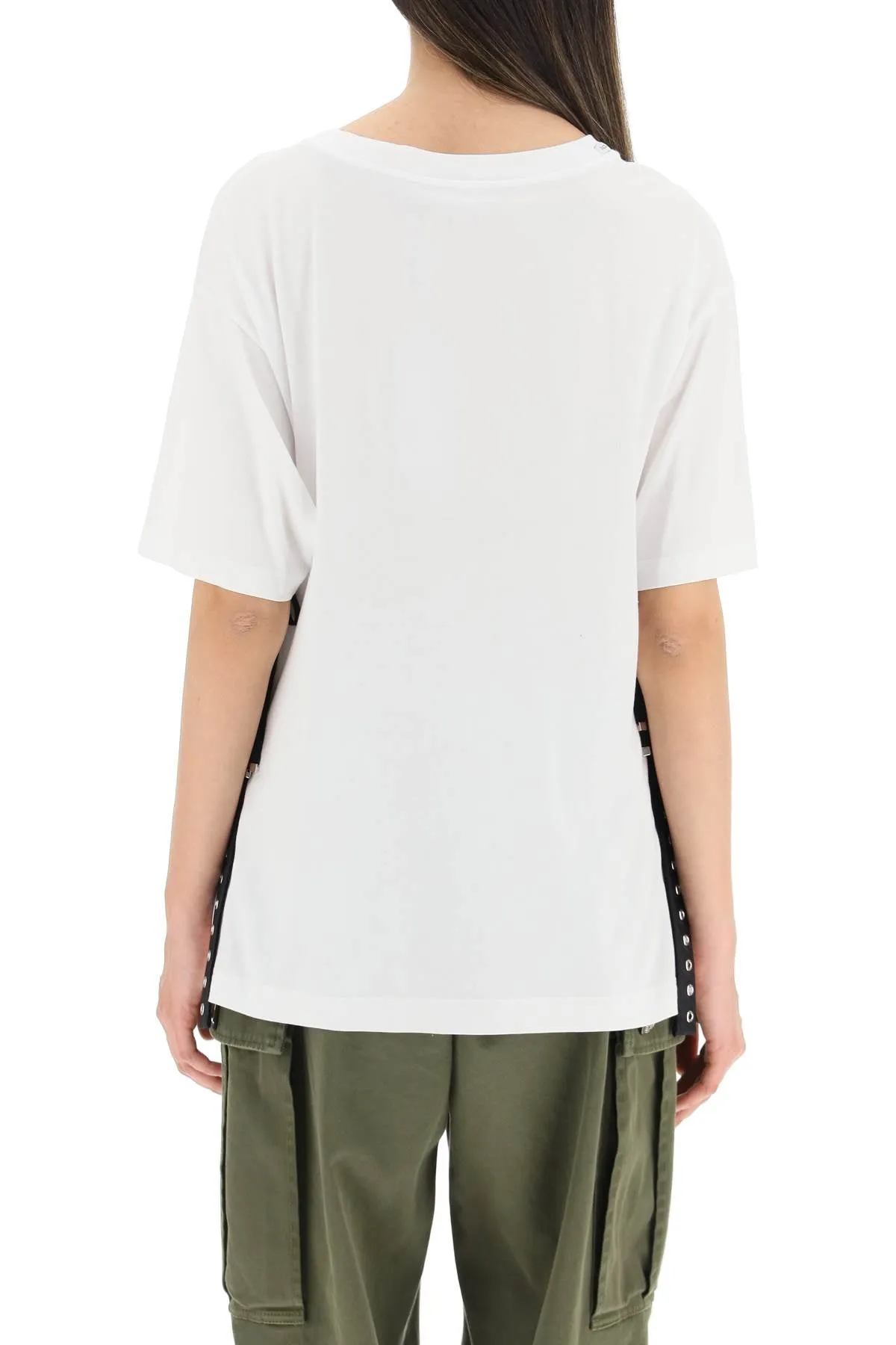 Dolce & Gabbana Lacing Detailed T-shirt