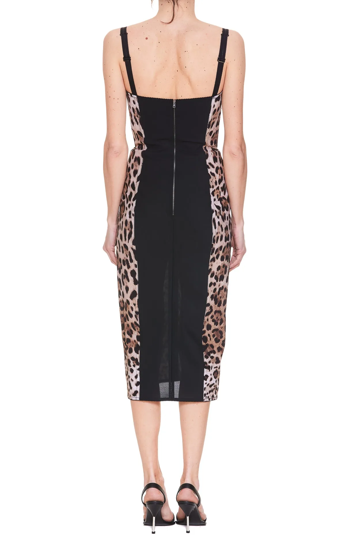 Dolce & Gabbana Leopard Print Midi Dress