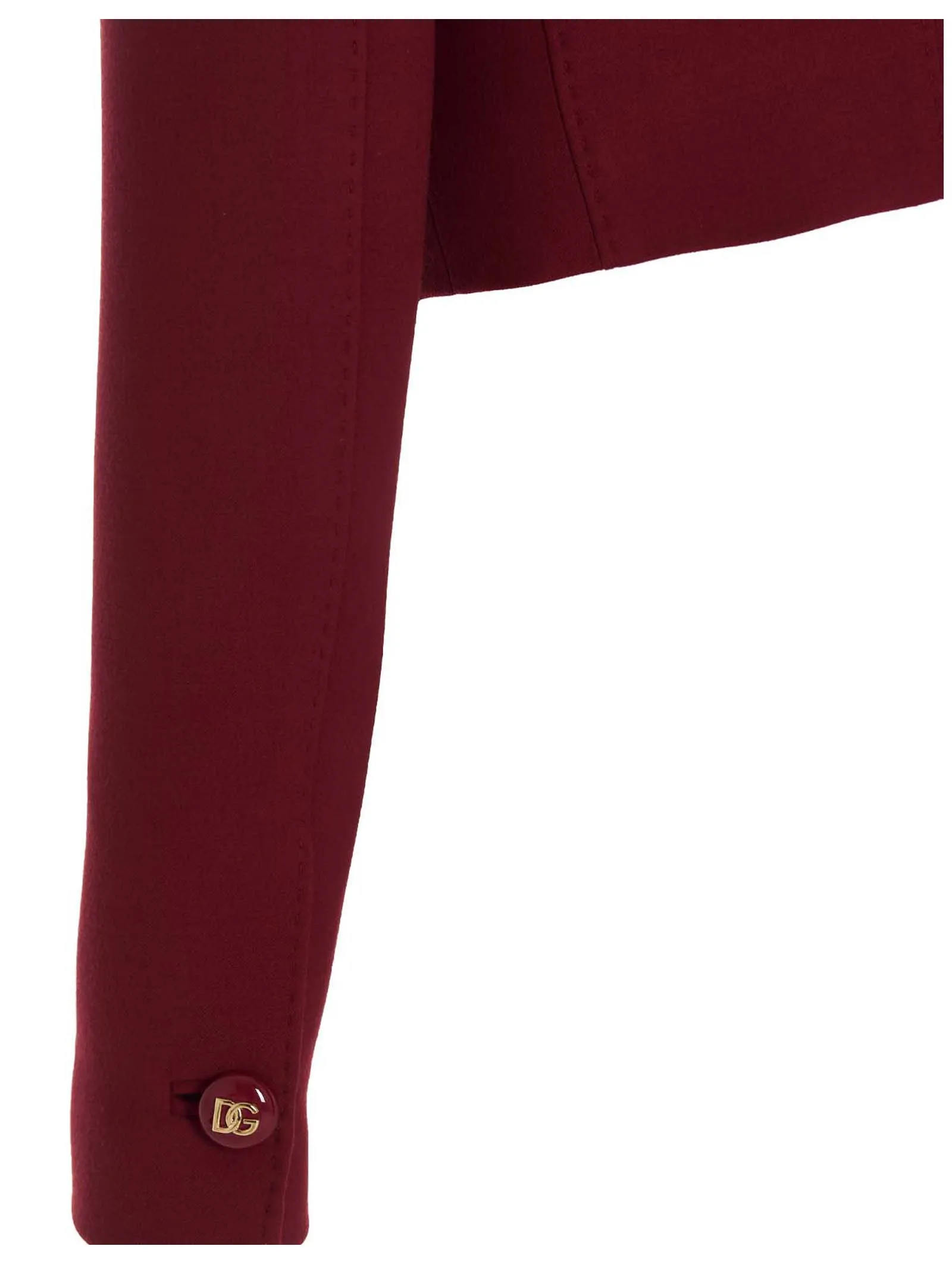 Dolce & Gabbana Logo Detailed Button Cropped Jacket
