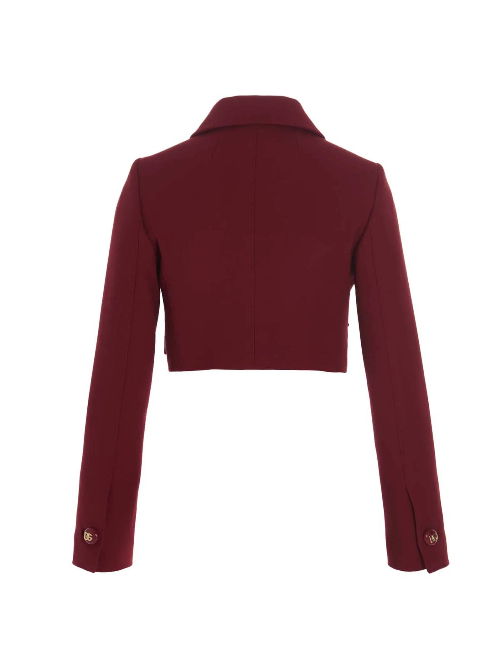Dolce & Gabbana Logo Detailed Button Cropped Jacket